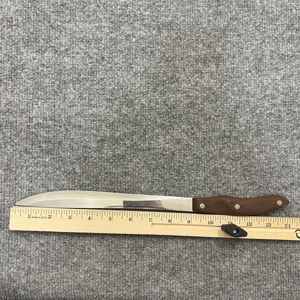 Cutco 23 Slicing Knife Wood Handle USA Made 14" Carving Chef Collectible - Picture 5 of 7